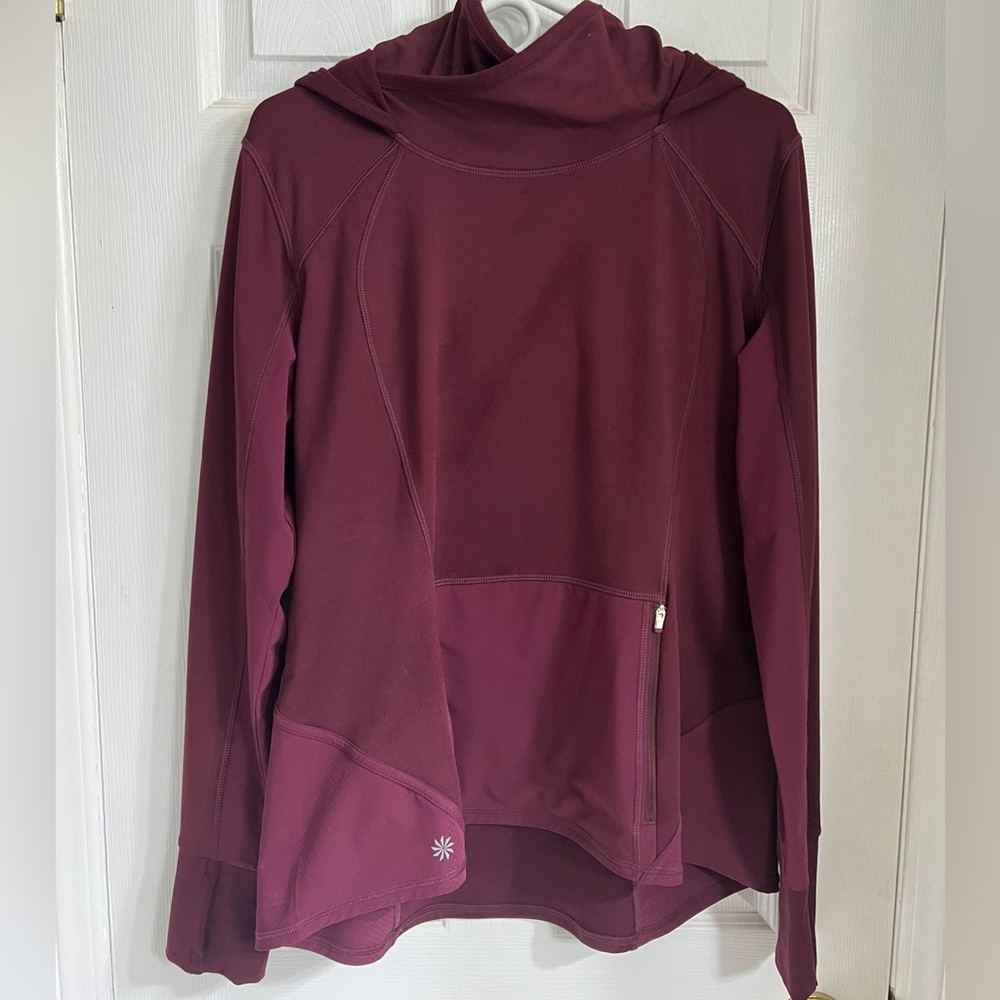 Athleta Burgundy Red Hoodie XL Extra Large